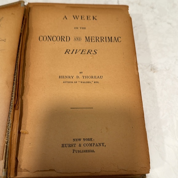 Antique Henry David Thoreau book - Picture 5 of 7